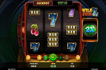 Wild Fire 7s Mobile Slot Game Screenshot Image