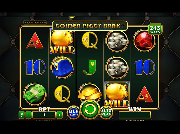 Golden Piggy Bank Mobile Slot Game Screenshot Image