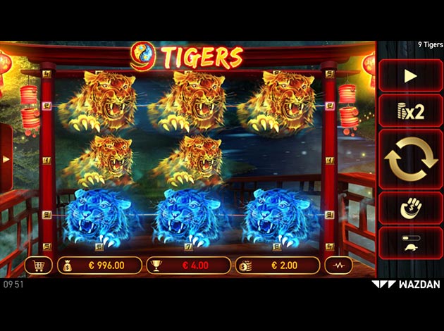9 Tigers™ mobile slot game screenshot image