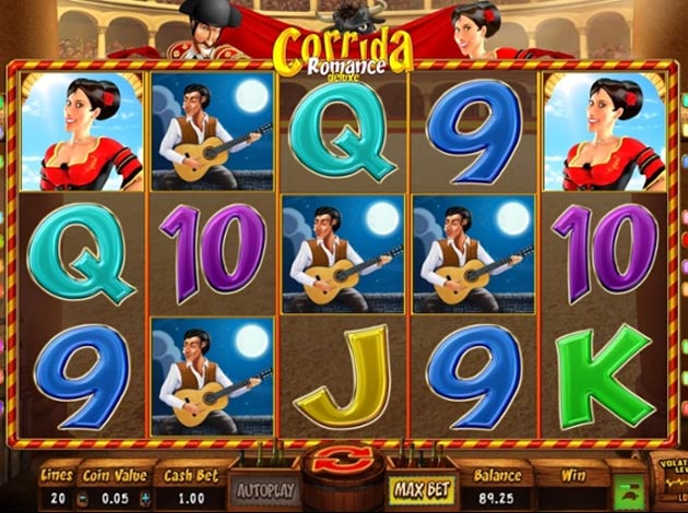  Corrida Romance Deluxe mobile slot game screenshot image