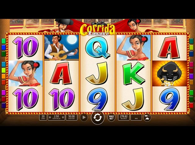  Corrida Romance mobile slot game screenshot image